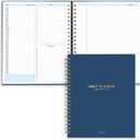 S&O Undated Daily Planner for Organization, Spiral Logbook with Hourly Schedule, Everyday Workbook Undated Diary- Routine To Do List Journal, Work Calendar Organizer Notebook, 200 Pages, 9 x 10.75