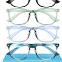 MIGSIR Blue Light Blocking Glasses for Computer Gaming, Fashion Fake Helps Reduce Screen Fatigue Eyeglasses for Women Men