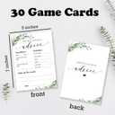 2 x Prediction & Advice Baby Shower Games,30 Fill In Greenery And White Game Cards,Wishes For Baby,Advice For New Parents, Gender Reveal, Party Decorations & Supplies-B08