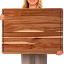 GAOMON 24 x 18 In Acacia Cutting Boardfor Kitchen, XXL Extra Large Charcuterie Cheese Platter Serving Tray, Food Prep and Serving Boards, Chopping Boards for Meal Vegetables and Cheese
