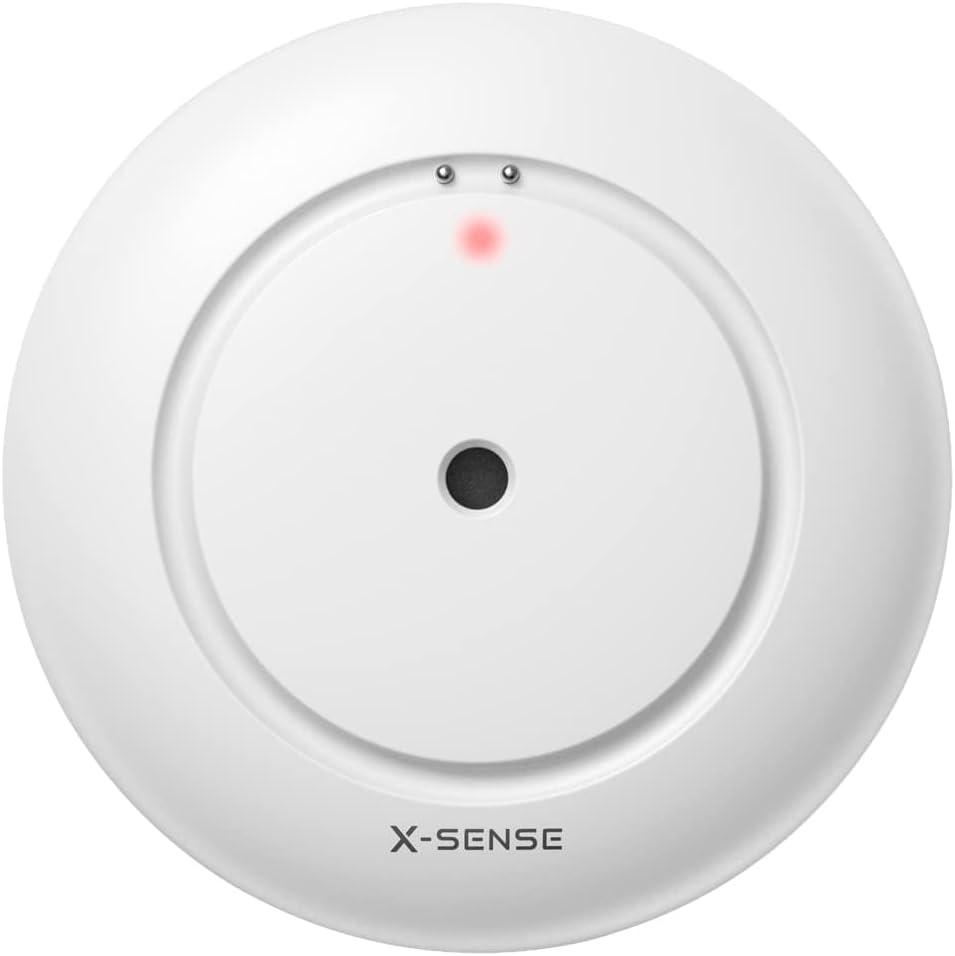 X-Sense Water Leak Detector for Basements, Sinks, Tanks, Pools, No WiFi, Not Compatible with X-Sense Base Station, Model WS01, White