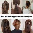 Canitor Flat Hair Clips for Women Flat Claw Clips for Thin Hair Acrylic French Clips Hair Accessories Gifts for Women Duckbill Duck Billed Alligator Barrette Hair Clips