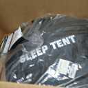 Bed Canopy Bed Tent Dream Tents Privacy Space Twin Size Sleeping Tents Indoor Pop Up Portable Frame Curtains Breathable with Mosquito Mesh Window for Kids and Adult (Mattress Not Included) Black