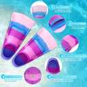 Gintenco Swim Fins, Kids Swim Training Fins for Lap Swimming, Travel Size Flippers with Mesh Bag, Silicone Swimming Fins for Kids Teens Adults Women Men