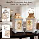 Mothers Day Birthday Gifts for Mom from Son, Gifts for Mom from Son, Cool Moms from Son, Thanksgiving Mother and Son Candle Warmer Lantern with Timer & Dimmer