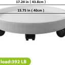 2 PCS 17.2 Inch Plant Caddy with Wheels,Heavy Duty Wheeled Stand