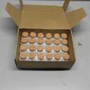 PATIKIL 10ml Test Tubes, 24pcs 1.18x1.18in Glass Clear Flat Bottom Test Tube Containers with Cork Stopper for Bead Party Candy Bath Salt Storage Scientific Experiment Plant Propagation