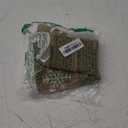 MACTING Christmas Tree Skirt, 30 Inch Small Burlap Tree Mat with White Large Small Snowflake Patterns Pom Poms for Holiday Party Indoor Home Christmas Tree Decorations