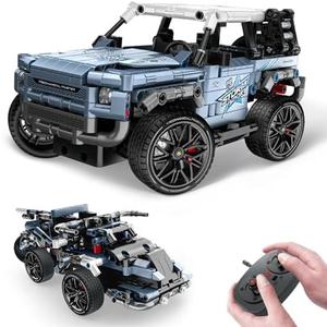 OWNONE 1 Off Road Pickup 4x4 Building Kit, 2 in 1 Stem Building Toy with Remote Control, Technique Race Car Building Toy for Kids, Birthday Gift Idea for Boys Ages 6+ (503 PCS)