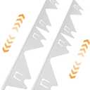 Stove Gap Covers Stainless Steel, 2 Pack Stove Gap Filler Easy Retractable Length 13.8" to 27.5", Width 0.79" ALMCALS Stove Gap Guards Range Trim Kit, Heat Resistant Guard Between Stove Top & Counter (White)