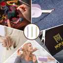 2 in 1 Needle Threader Seam RipperUpgraded Retractable Needle Threader and Seam Ripper Tool,Suitable for Hand Sewing Knitting Craft Sewing Supplies Needle Threader(3PCS+Needle)