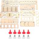 RiToEasysports RC Crawler Course, RC Crawler Obstacle Course Wooden High Density Board Road Block Set for LDARC X 1:43 Scale