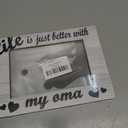 2 x Oma Gifts 4x6 Picture Frame, Grandma Photo Frame from Grandkids Grandchild, Best Grandmother Gifts, Life Is Just Better with Oma Wooden Picture Frames for Wall or Tabletop Display, 8x6