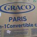 Graco Paris 4-in-1 Convertible Crib GREENGUARD Gold Certified, Converts to Toddler Bed and Daybed, Fits Standard Full-Size Crib Mattress, Adjustable Mattress Support Base (White)