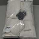 YZ HOME Pinch Pleated Linen Curtains 84 Inches Long for Living Room, Natural Light Filtering Pleat Semi-Sheer Drapes with Back Tab & Hooks Memory Trained Cream Window Curtain for Bedroom, 2 Panels