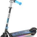 Gyroor H30 Max Electric Scooter for Kids, LED Dispaly, 150W Powerful Motor, Dual Brake System, Adjustable Height and Speed, Best Presents for Kids (Blue)