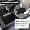Center Console Gun Safe Vault - Pro Anti-Theft Console Safe Compatible with Ford F250/F350/F450 Super Duty 2023-2026, Vehicle Specific Car Safe with Numeric Keypad Lock