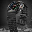 Sport Silicone Bands Compatible for Samsung Galaxy Watch Ultra 47mm (2025/2024), Breathable Wristband Waterproof Replacement Soft Silicone Strap for Men Women