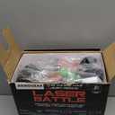 ArmoGear Set of 4 Laser Tag Guns with Vests - Laser Tag Set for Kids and Adults - Toy Guns with 150 ft Range, Night Vision, Invisibility Mode - Battery Operated - Multiplayer Outdoor Game for Ages 8+