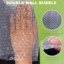 Bubble Pouches Wrap, Clear Not Self-Seal Bubble Out Bags with Double Walled Cushioning, Ideal for Packing, Shipping, Storage, Moving (50PCS-6x8Inches)