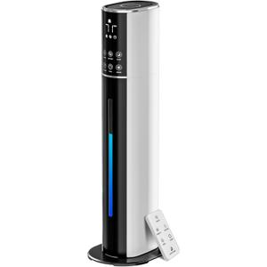 Fierscial Large Humidifier for Bedroom, 9L/ 2.5Gallon Cool Mist Humidifier with Humidistat, 360°Nozzle, 350ML/ H Big Mist Level, Cover up to 550ft², Plant Quiet 30db humidifier with essential oil diffuser