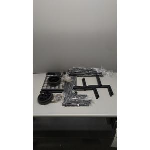 Two Tier Black Storage Cart 13" 