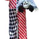 JOYIN Halloween Animatronics Clown Holding Doll, Life Size Halloween Decoration Outdoor with Motion & Sound & Light, IR Sensor Activated Animated Decor for Party Supplies Haunted House Yard Lawn
