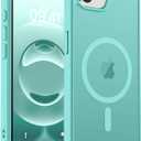 Magnetic For iPhone 16e Case, [Compatible with MagSafe] [Military Grade Drop Protection] Translucent Matte Shockproof Anti-Scratch Phone Case, Blue Green