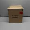 Aveyas 10 inch Ceramic Plant Pot with Drainage Hole and Saucer - Suitable for Indoor and Outdoor Use, Modern Planters for House Garden Flower Tree Snake Monstera Plants (10", Glossy Black)