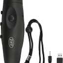 ZHT Electronic Whistles for Referees with USB Charging, 3 Tone High Volume Emergency Whistle for Referee Coaches Teacher, Outdoor Camping Hiking Boating Safety Whistles with Lanyard (Black)