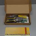 RJ45 Crimp Tool Kit for Cat5 Cat5e Cat6 Modular Plugs Connectors, RJ-11, 6P/RJ-12, 8P/RJ-45 Network Crimping Tool, Modular RJ45 Crimper Strip, Cut, Crimp, All-in-One
