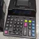 CATIGA 12 Digit Thermal Printing Calculator with Tape Print Out, Ink-Free Adding Machine, 5X Faster Quite at 8.0 LPS, Extra Large Fluorescent Display, Tax Calculation with Clock and Calendar, SP-2401