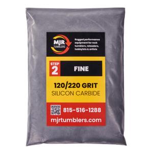 5lb of MJR Tumblers Premium 120/220 Fine Silicon Carbide Rock Polishing Grit for Step/Stage 2, MJR Tumblers is a Disabled and Veteran Owned Company Proudly Located in USA
