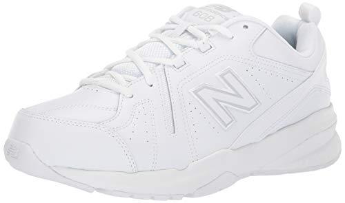 New Balance Men's 608 V5 Casual Comfort Cross Trainer, White, 10 Wide