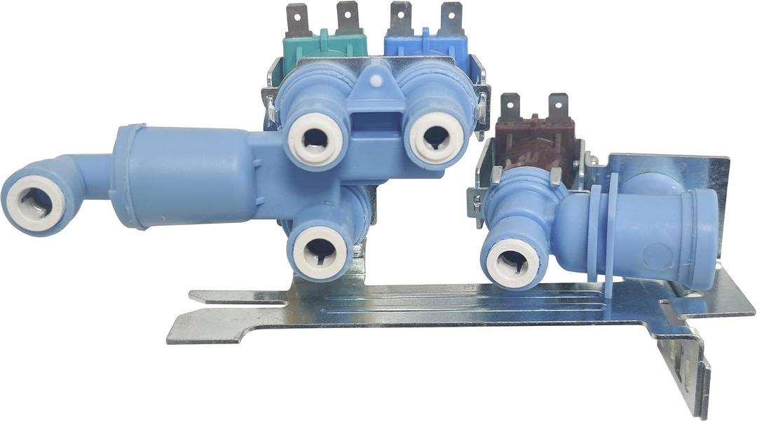 242253002 Refrigerator Water Inlet Valve Compatible With Frigidaire Electrolux Kenmore Crosley Water Inlet Valve Replace 242102201, 2689640, AP5669874, PS7321353, EAP7321353