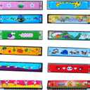 12 Pcs Kids Harmonicas Bulk | 16 Holes Musical Instrument Toys for Birthday Party Favors, Goodie Bag Stuffers, Classroom Prizes & Gifts for Kids Ages 4+