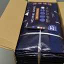 12 Pack Extra Heavy Duty Large Moving Bags with Strong Zipper & Comfortable Handles, Sturdy & Durable Clothes Storage Bags Totes Bins, Packing Moving Boxes for College Supplies, Dark Blue