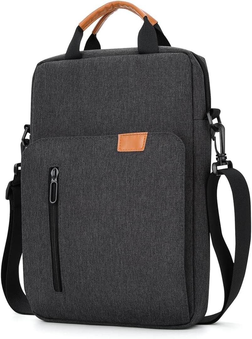Vertical Laptop Case for 13-13.3 Inch MacBook Air/Pro 13 Inch iPad Pro/Air 12.9 Inch iPad Pro MacBook Neo A18, Waterproof Protective Lightweight Laptop Computer Cover Bag, Deep Gray