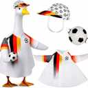 Germany Top Goose Outfits,23 inch Germany Soccer Jersey Porch Goose Outfits | Germany Soccer Shirt Goose Clothes for Fans Football Party, Sports Season, Outdoor Lawn Yard Patio