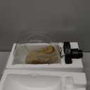 Industrial Semi Flush Mount Ceiling Light, 800 Lumen LED Bulb Included, Clear Glass Shade Ceiling Light Fixture, Farmhouse Light Fixture for Hallway Corridor Kitchen Bathroom Bedroom Passway