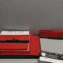 OIAHOMY Ornament Storage Box Holds 80 Christmas Ornaments, Christmas Ornament Storage Include Trays and Zippers, Ornament Organizer with Handle, Made of 600D Oxford Fabric - Red