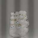 Watayo 16 Pcs Halloween Ghost Hanging Ornaments, 3.5 Inch Small Hanging Ghosts Tree Ornaments, Farmhouse Rustic Cloth Ghosts Hanging Decoration for Haunted House Party Yard Tree Decor