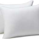 Carpenter White Pillows Mictofiber Twin Pack of 2