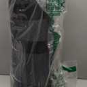 Ottomanson Commercial Scrape Rib Entry Mat  Heavy Duty Ribbed Floor Mat for High Traffic  Non Slip Rubber Back, Waterproof  Indoor Outdoor Use for Offices, Schools, Lobbies, 2' x 14', Black