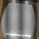 Mayfair Cassel Slow Close Toilet Seat, Easy Clean, Non Slip Premium Wood Seat, Easy Install, Made in USA, Elongated, White