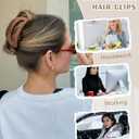 3Pcs Silicone Hair Clips Flexible Claw Clips for Women Cloud Clip Bendable Large Hair Claw Clip