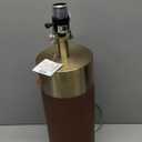 Stylecraft Natural Leather and Gold Table Lamp Large Size