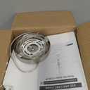 KoKo&Yukina 6 Inch Globe Pendant Light Nickel Globe Pendant Lights Kitchen Island Mid Century Light Fixture with Milky White Glass Shade for Dining Room Living Room