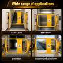 Self-Closing Gates,Safety Gates,22" to 40"W,High-Visibility Yellow Design