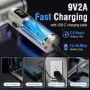 Handheld Car Vacuum Portable Cordless, Hand held Vacuum Cleaner & 22000 Pa High-Power Suction Air Duster for Car Cleaning, Home, Office, Pet Hair | Multi-Nozzle, Washable Filter, LED Light